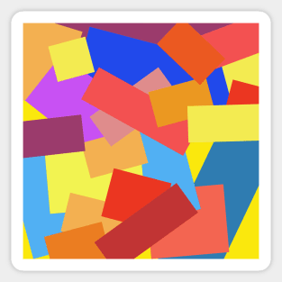 colorful geometrical abstract pattern Sticker